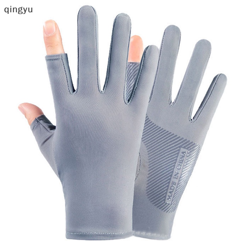 Găng Tay Lụa Lạnh Mỏng Thoáng Khí Chống Trượt Có Thể Chạm Màn Hình Cảm Ứng Mới Dùng Khi Đua Xe Mô Tô