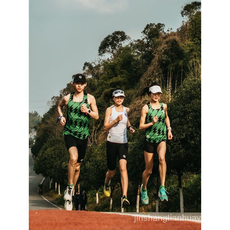 Áo Vest Thể Thao Chuyên Nghiệp Nhanh Khô Màu Xanh Lá Qinkung Light Gong