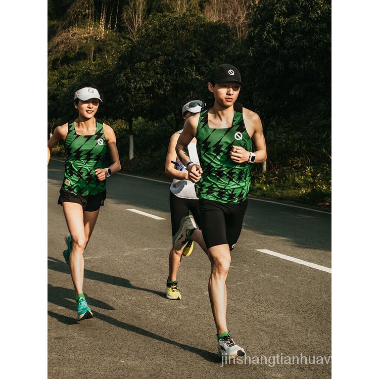 Áo Vest Thể Thao Chuyên Nghiệp Nhanh Khô Màu Xanh Lá Qinkung Light Gong