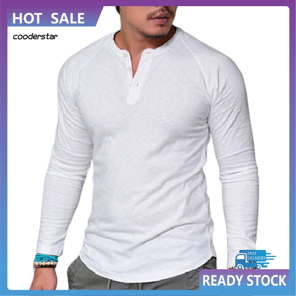 Áo Thun Tay Dài Cổ Tròn Vải Cotton Thoáng Khí Thời Trang Trẻ Trung