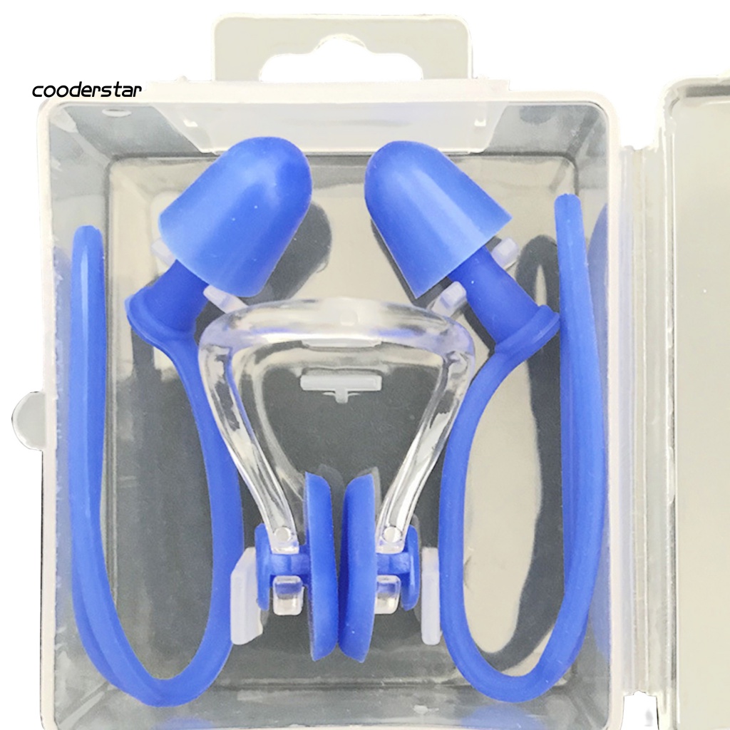 1 Bộ Nút Bịt Tai / Mũi / Tai Bằng Silicone Độ Đàn Hồi Cao Chống Nghẹt