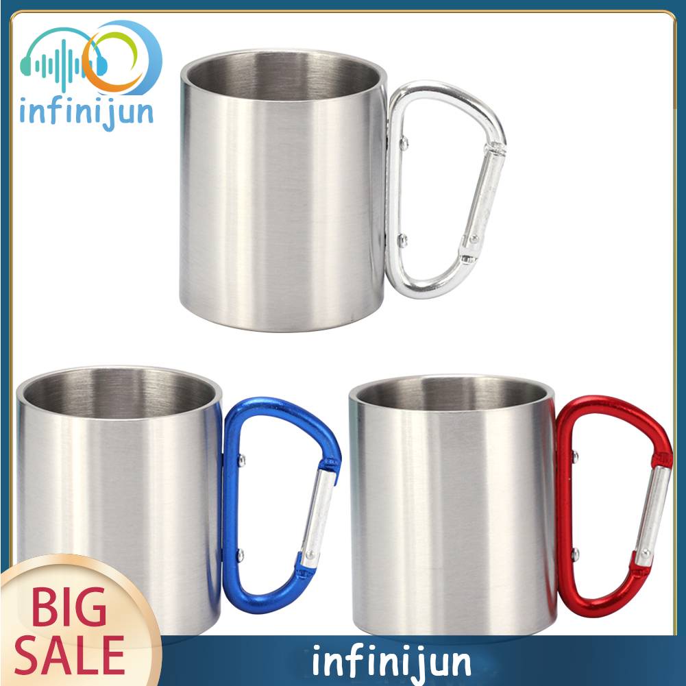 Bình Đựng Nước 220ML Bằng Thép Không Gỉ Tiện Dụng Cho Các Hoạt Động Ngoài Trời