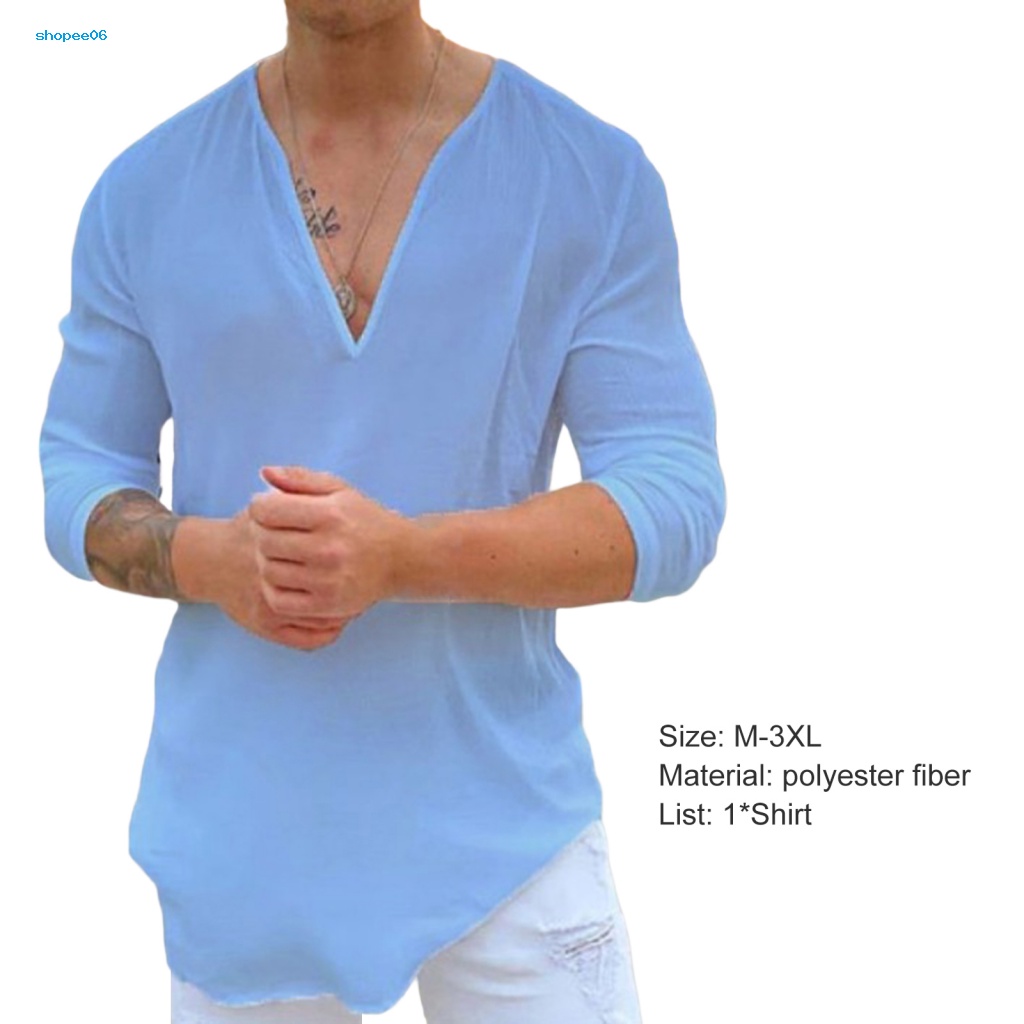 Áo nam Cổ Chữ V Khoét Sâu Chắc Chắn Mặc Hàng Ngày