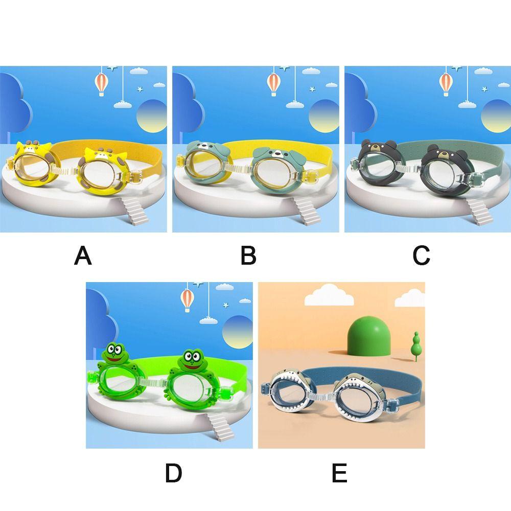 Kính Bơi Chống Thấm Nước Chống Sương Mù Họa Tiết Hoạt Hình Dễ Thương Có Thể Điều Chỉnh Dành Cho Trẻ Em