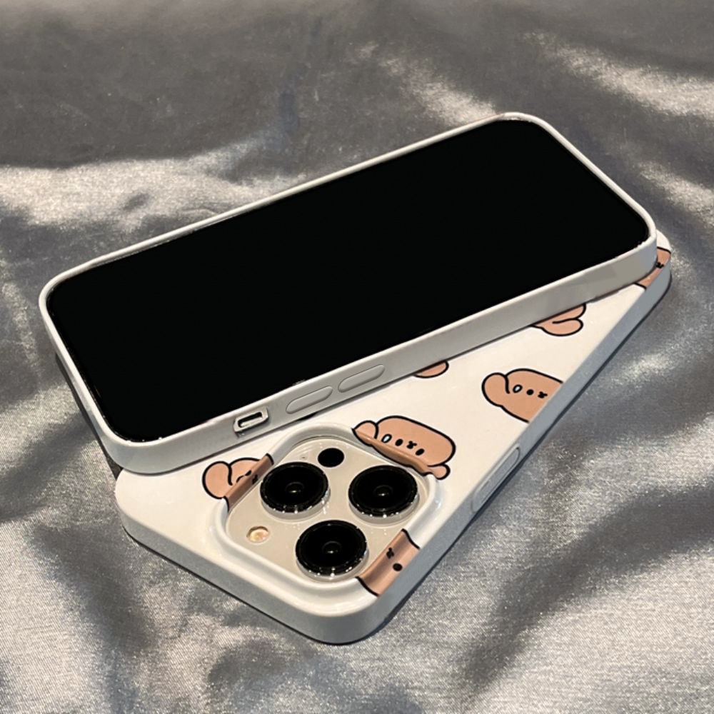 Ốp Điện Thoại TPU Dẻo Họa Tiết Hoạt Hình Chú Chó Kèm Giá Đỡ Cho IPhone 11 IPhone 14 13 12 Pro Max 14 Plus