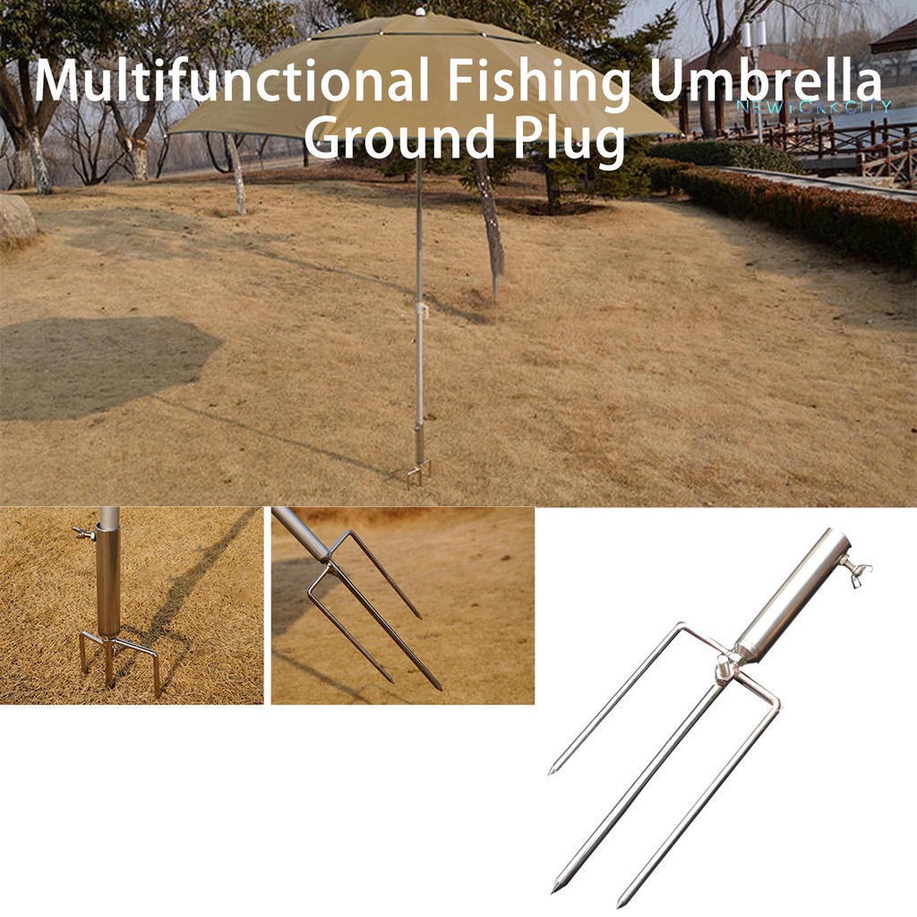 Giá Đỡ Dù Câu Cá Bằng Thép Không Gỉ Chống Gió