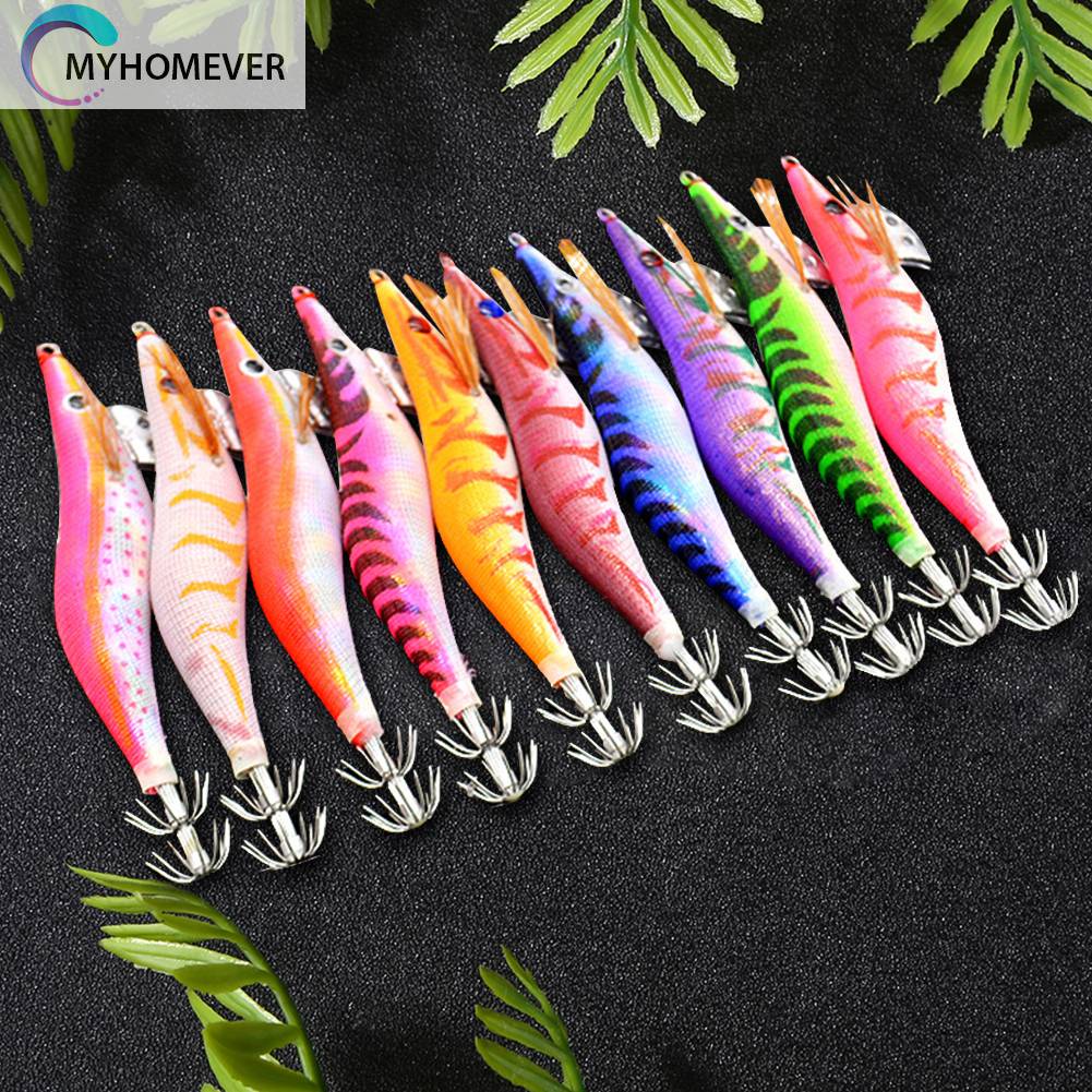 Set 10 Mồi Giả Nhử Cá Bằng Nylon Chất Lượng Cao