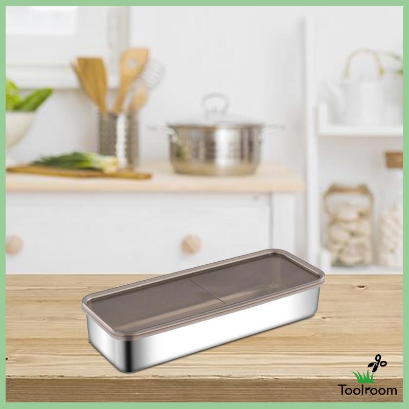 Hộp Đựng Bánh Mì Có Nắp Đậy Dùng Cho Tủ Lạnh / Du Lịch / Văn Phòng