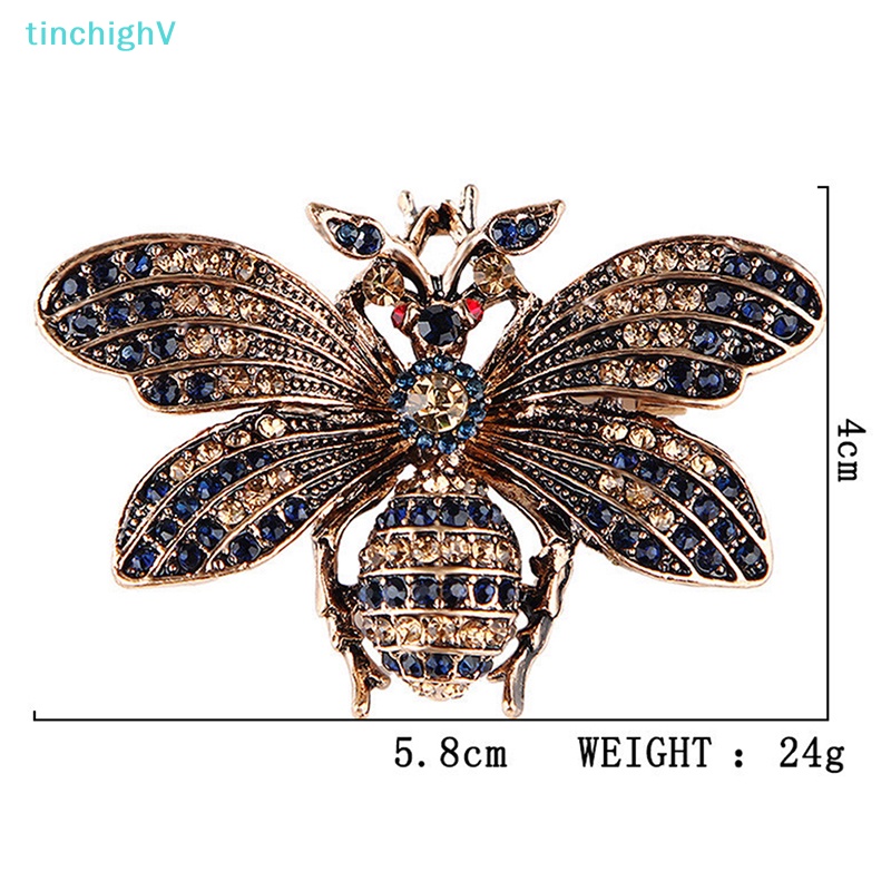 [TinchighV] Trâm Cài Áo Hình Chú Ong Nhỏ Đính Đá Pha Lê Sang Trọng [Mới]