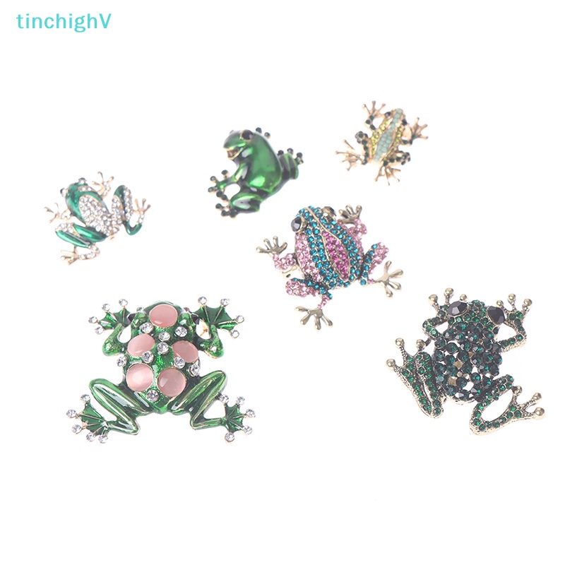 [TinchighV] Trâm Cài Áo Hình Ếch / Chim Đính Đá Đơn Giản Cho Tiệc Tùng [Mới]
