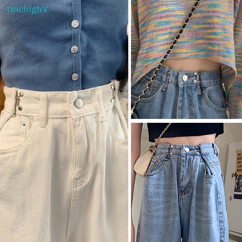 [TinchighV] Bộ Ghim Cài Thắt Lưng Quần Jean Có Thể Điều Chỉnh Bằng Kim Loại Cho Nữ [Mới]