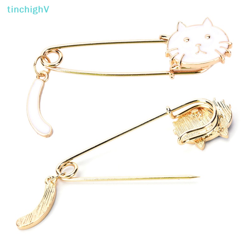 [TinchighV] Ghim Cài Áo Hình Mèo Đen Trắng Tinh Tế Thời Trang Cho Nữ [Mới]