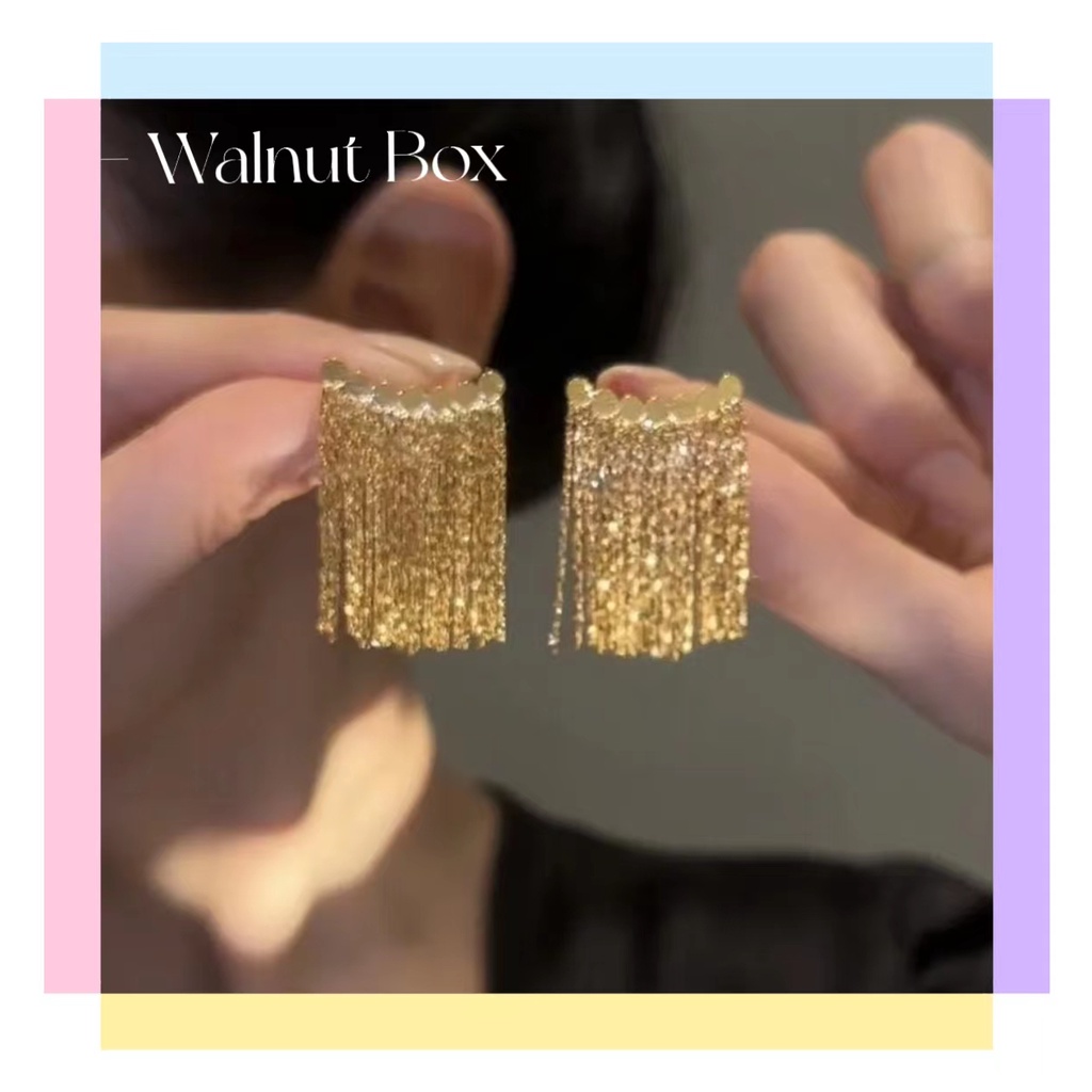 T Classy Khuyên Tai Dáng Dài Tua Rua Nhẹ Nhàng Thiết Kế Tinh Tế Hình Thiên Hà Tình Yêu Sang Trọng