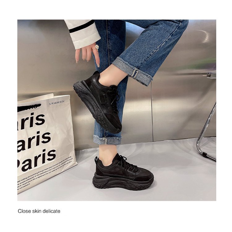 Giày Thể Thao Canvas Thời Trang Cho Nữ#039; S Giày Thể Thao Mũi Tròn Đế Dày Phong Cách Pháp Thời Trang Xuân Hè 2023 Mới