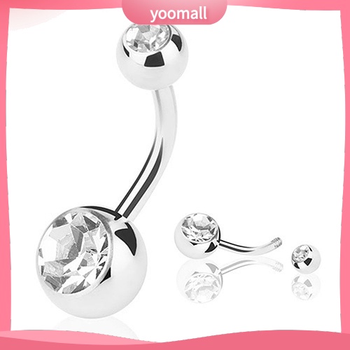 Set 15 Khuyên Rốn Unisex Đính Đá Cá Tính