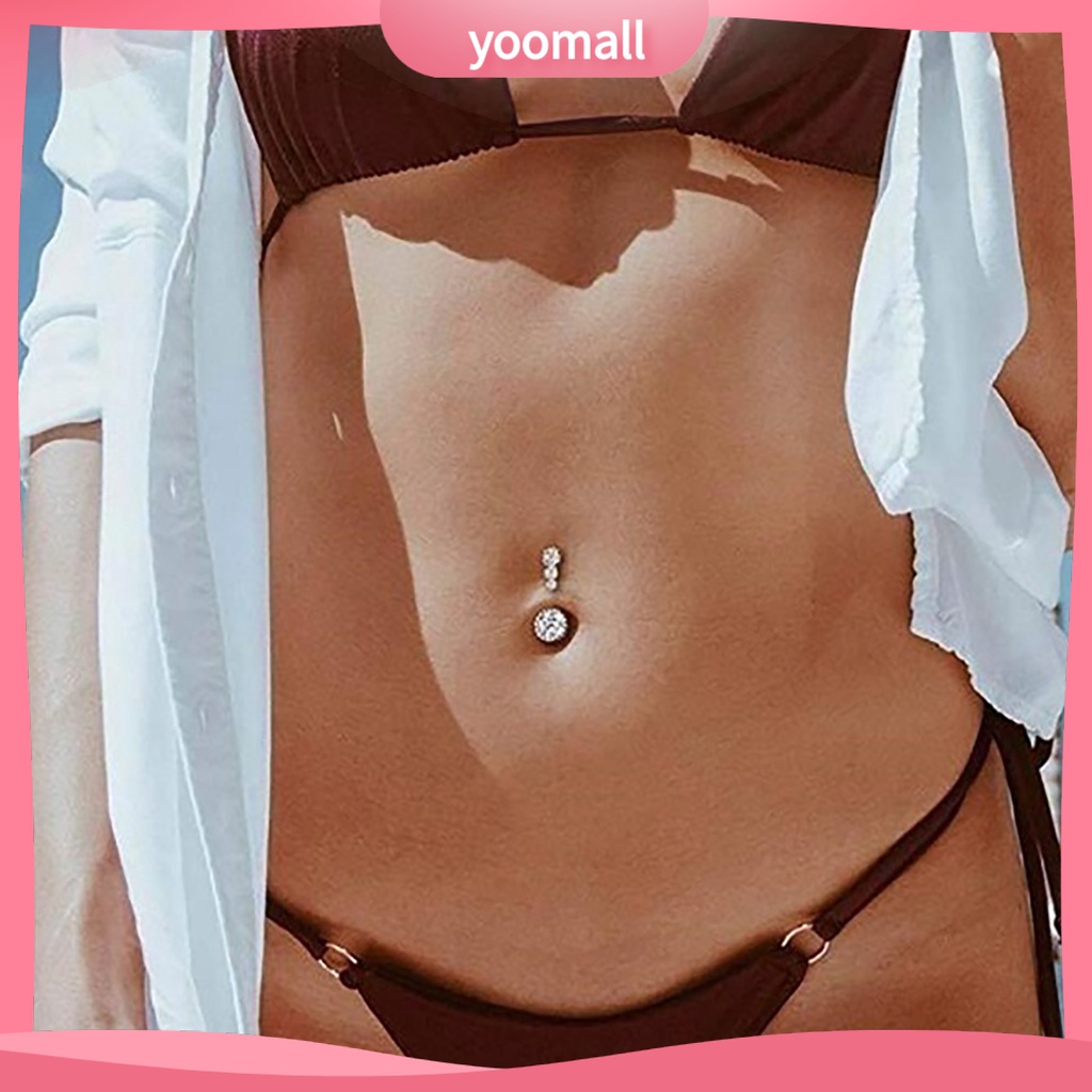 Khuyên Rốn Đính Đá Zircon Thời Trang Cho Nữ