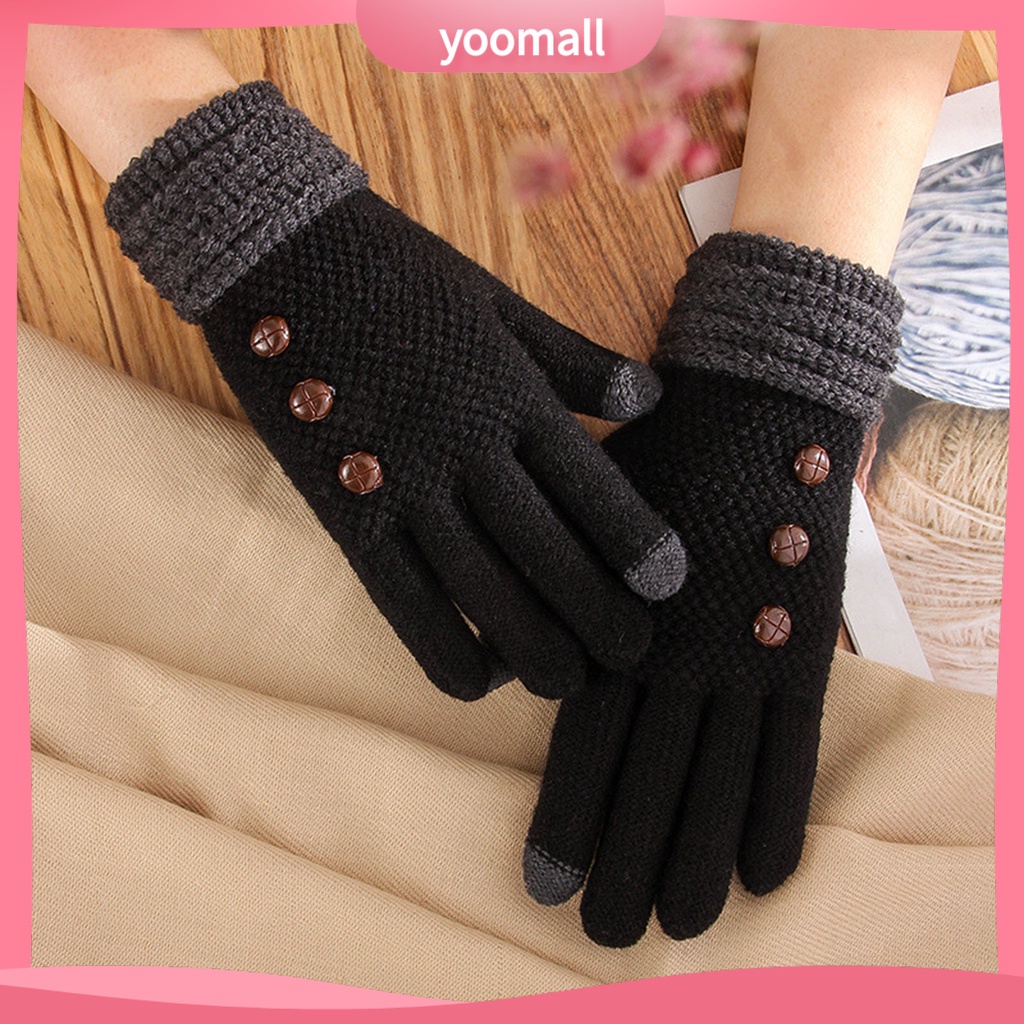 1 Cặp Vỏ Bọc Bảo Vệ Ngón Tay Màn Hình Cảm Ứng Phối Màu Độc Đáo Thời Trang Cho Nữ