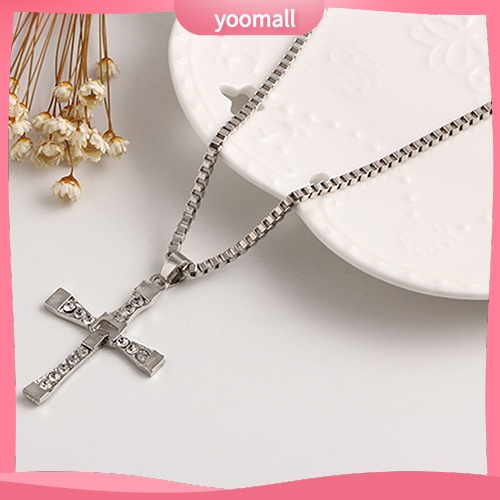 Vòng cổ Mặt Thánh Giá Đính Đá Thời Trang Dành Cho Nam