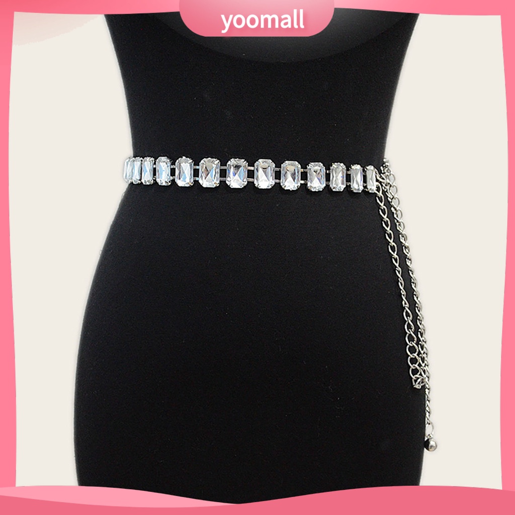 [YM] Dây Xích Thắt Lưng Mạ Vàng Bóng Thanh Lịch Gợi Cảm Sang Trọng Màu Sắc Tinh Khiết Lấp Lánh Phụ Kiện Mặc Hàng Ngày Cho