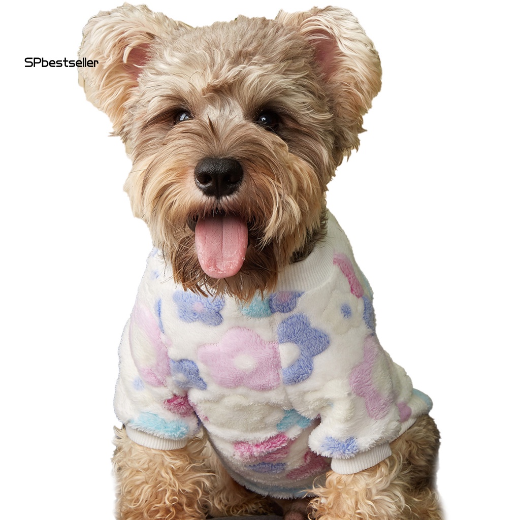 Áo Khoác Mềm In Hoa Bắt Mắt Cho Thú Cưng