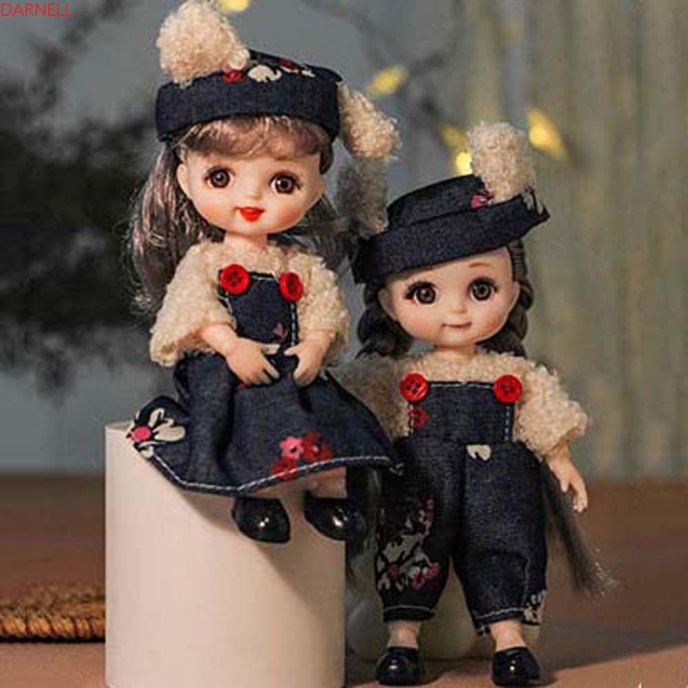 DARNELL Búp Bê BJD OB13 Có Khớp Nối Với Hình Tai Thỏ Tỉ Lệ 1 / 12 Dễ Thương
