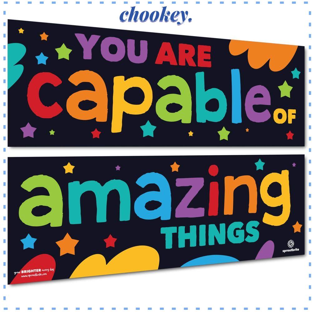 CHOOKEY Bảng Treo Tường In Chữ Motivational Bulletin Độc Đáo Trang Trí Nhà Cửa