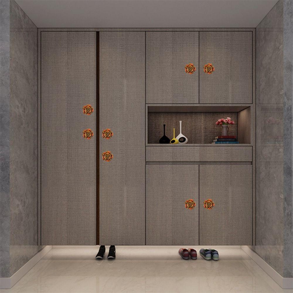 LANFY Tay Nắm Cửa Bằng Gốm Kèm Ốc Vít Một Lỗ Hình Chim Bồ Câu / Báo Hồng Cổ Điển Cho Tủ Quần Áo