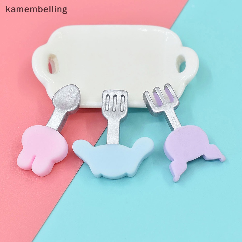Set 10 Muỗng Nĩa Hoạt Hình Trang Trí Nhà Búp Bê