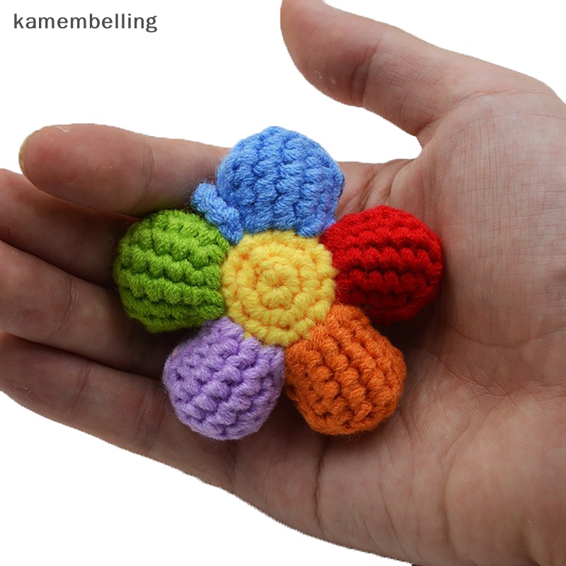 Kamembelling Móc Khóa Đan Len Thủ Công Hình Hoa / Quả Bơ Nhỏ Xinh