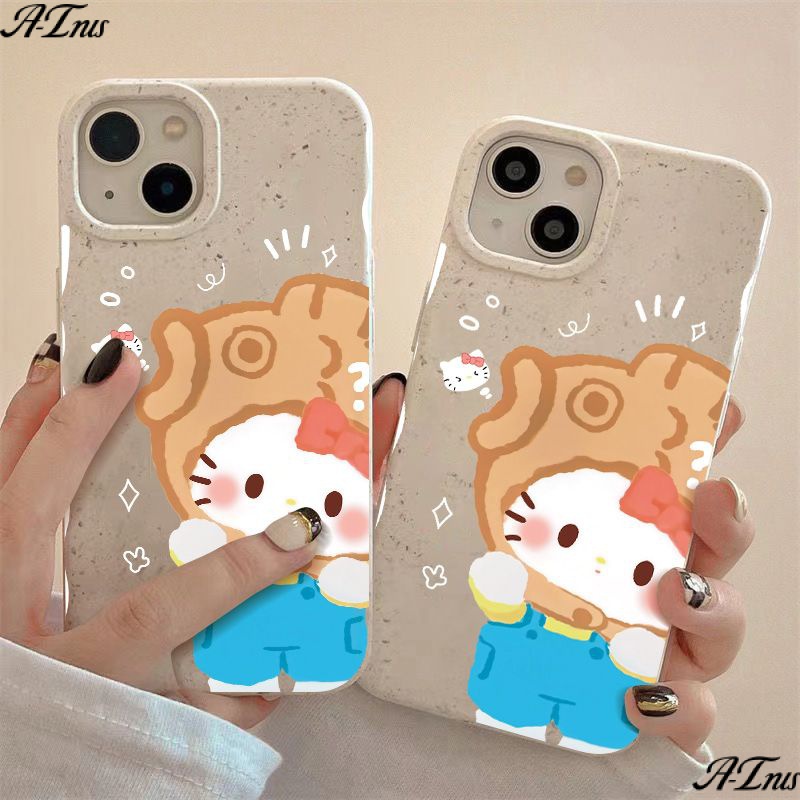 Ốp Điện Thoại Dẻo Họa Tiết Hoạt Hình Mèo Kt Dễ Thương Chống Sốc Cho iPhone12 TL7B 13max11 14pro7 plus 8