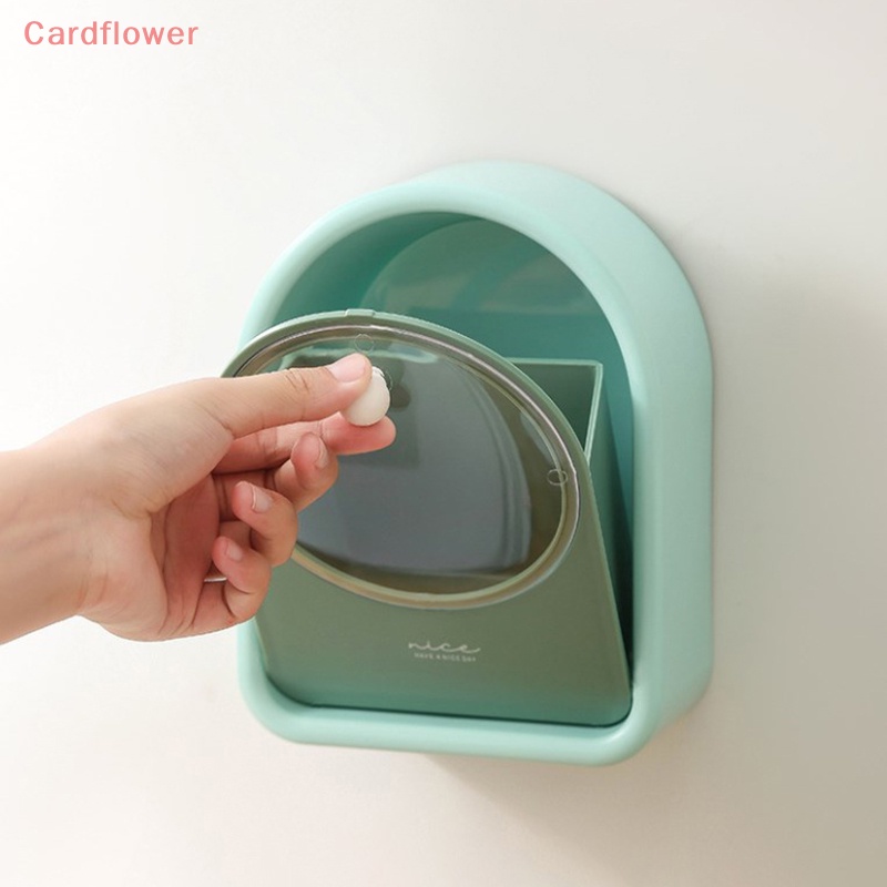 &lt; Cardflower &gt; Hộp Đựng Bông Tẩy Trang Vệ Sinh Gắn Tường Tiện Dụng Mới