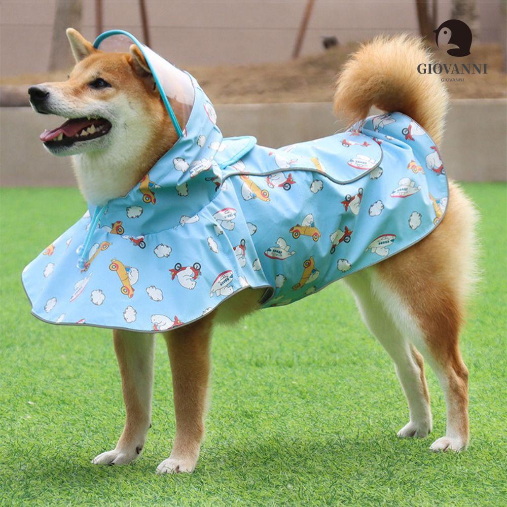 GIOVANNI Áo Mưa Cho Thú Cưng Chất Liệu Da PU Size S-3XL