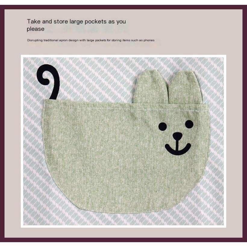 Tạp Dề cotton Không Tay Chống Bẩn Dễ Thương Thoải Mái Dành Cho Nữ