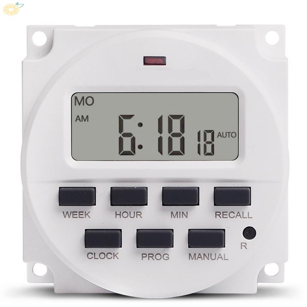 【VARSTR】DC 12V Big LCD Digital Display Power Programmable Timer Switch TM618H-4