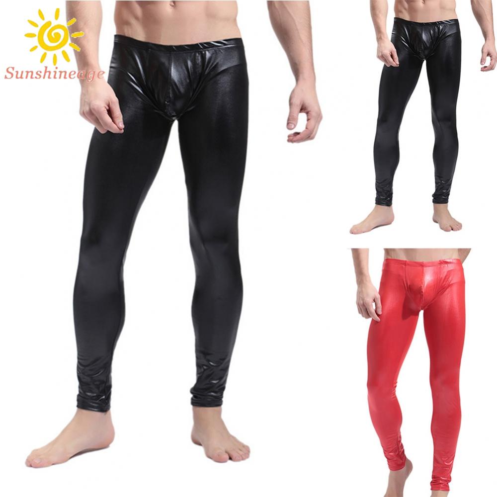 Quần Da Bóng Quyến Rũ Cá Tính Cho Nam Biểu Diễn Sân Khấu