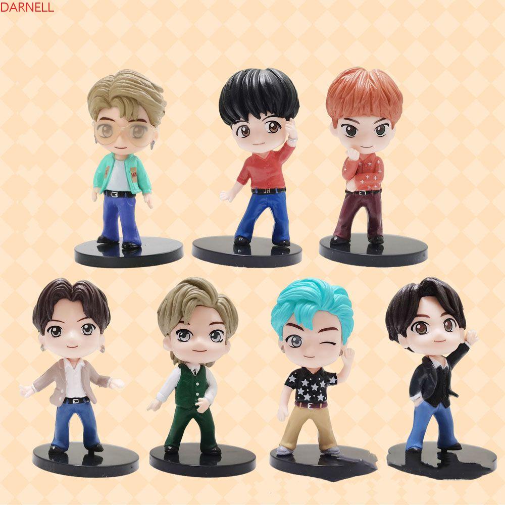 Set 7 Mô Hình Nhân Vật Phim Hoạt Hình Bangtan Boys