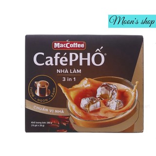Cà phê sữa maccoffee café phố nhà làm hộp 280g