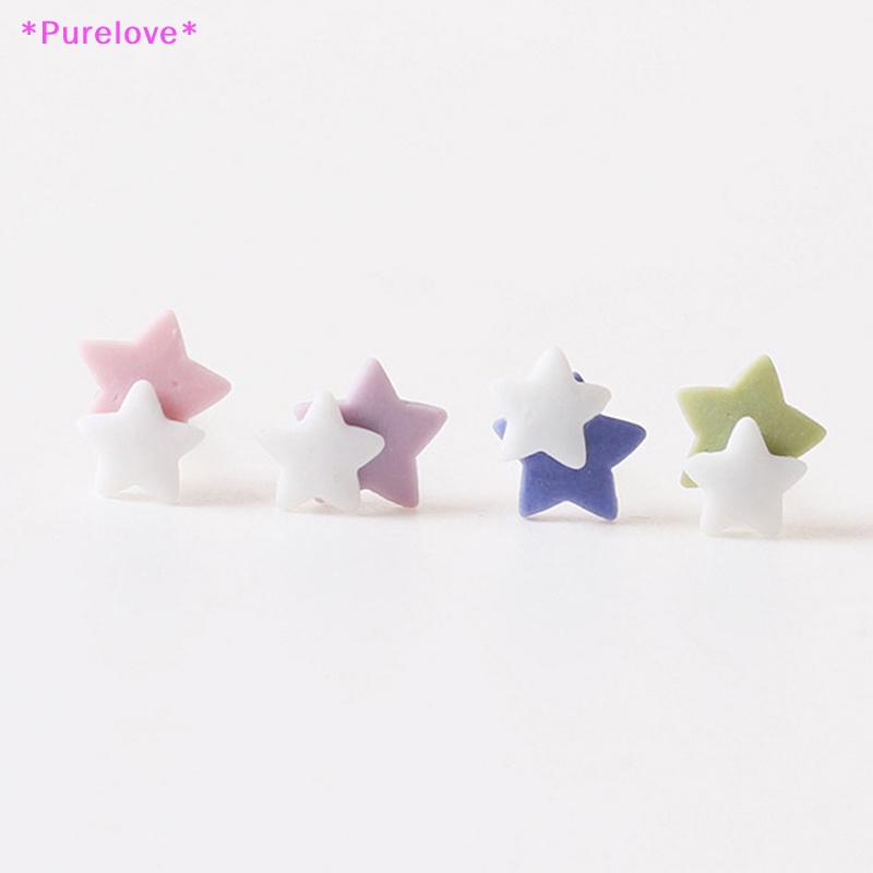 1 Đôi Bông Tai Hình Hoa Hướng Dương / Ngôi Sao / Trái Tim Bằng Sứ Nhiều Màu Thời Trang Cho Nữ Mới