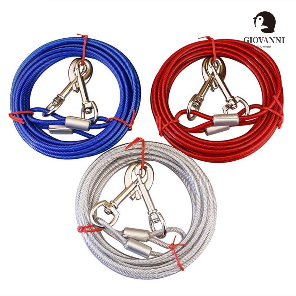 Giovanni 1 Dây Dắt Thú Cưng Đi Dạo Bằng PVC Với Lớp Phủ Chắc Chắn / Đi Bộ Đường Dài / Công Viên Thép