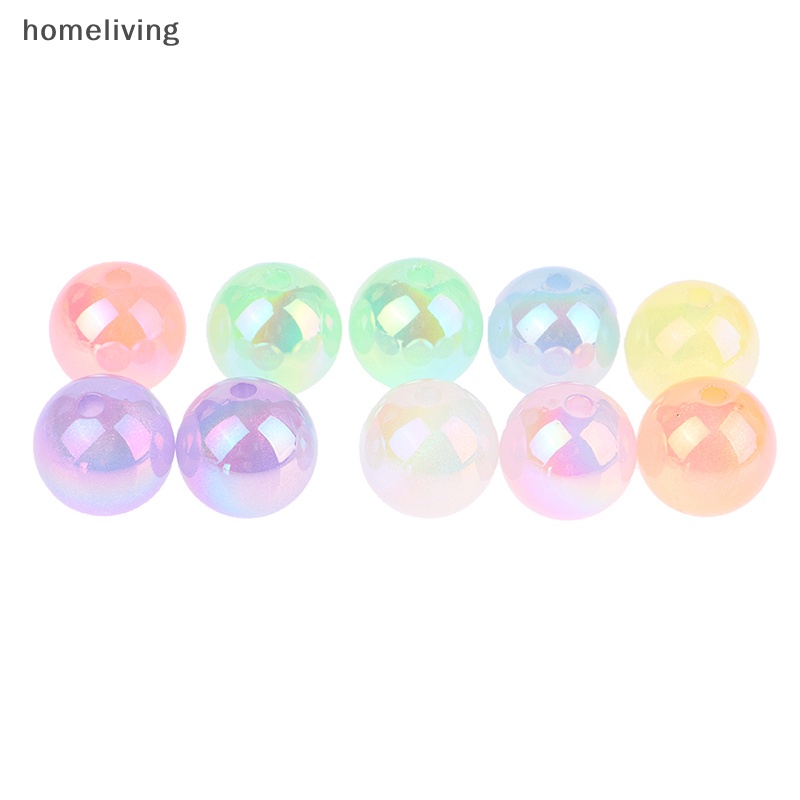 Set 10 Hạt Nhựa Acrylic 16mm Phát Quang Đẹp Mắt Dùng Làm Trang Sức Tiện Dụng