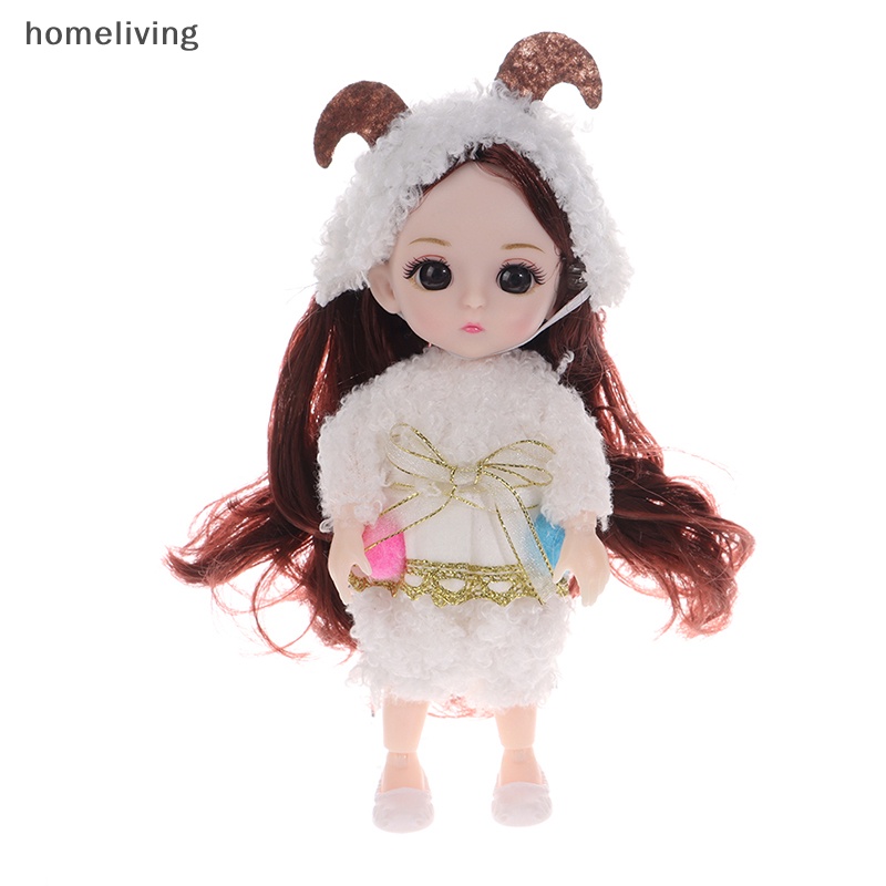 Búp Bê Mini 17cm Có Khớp Chuyển Động Xinh Xắn