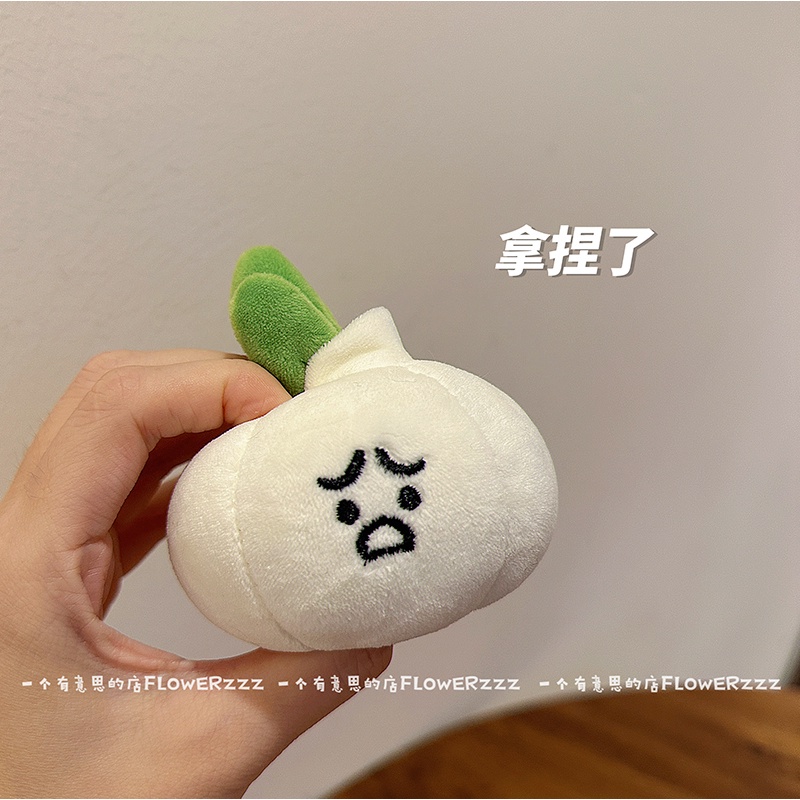 Móc Khóa Hình Hành Tỏi Gừng Nhồi Bông Dễ Thương