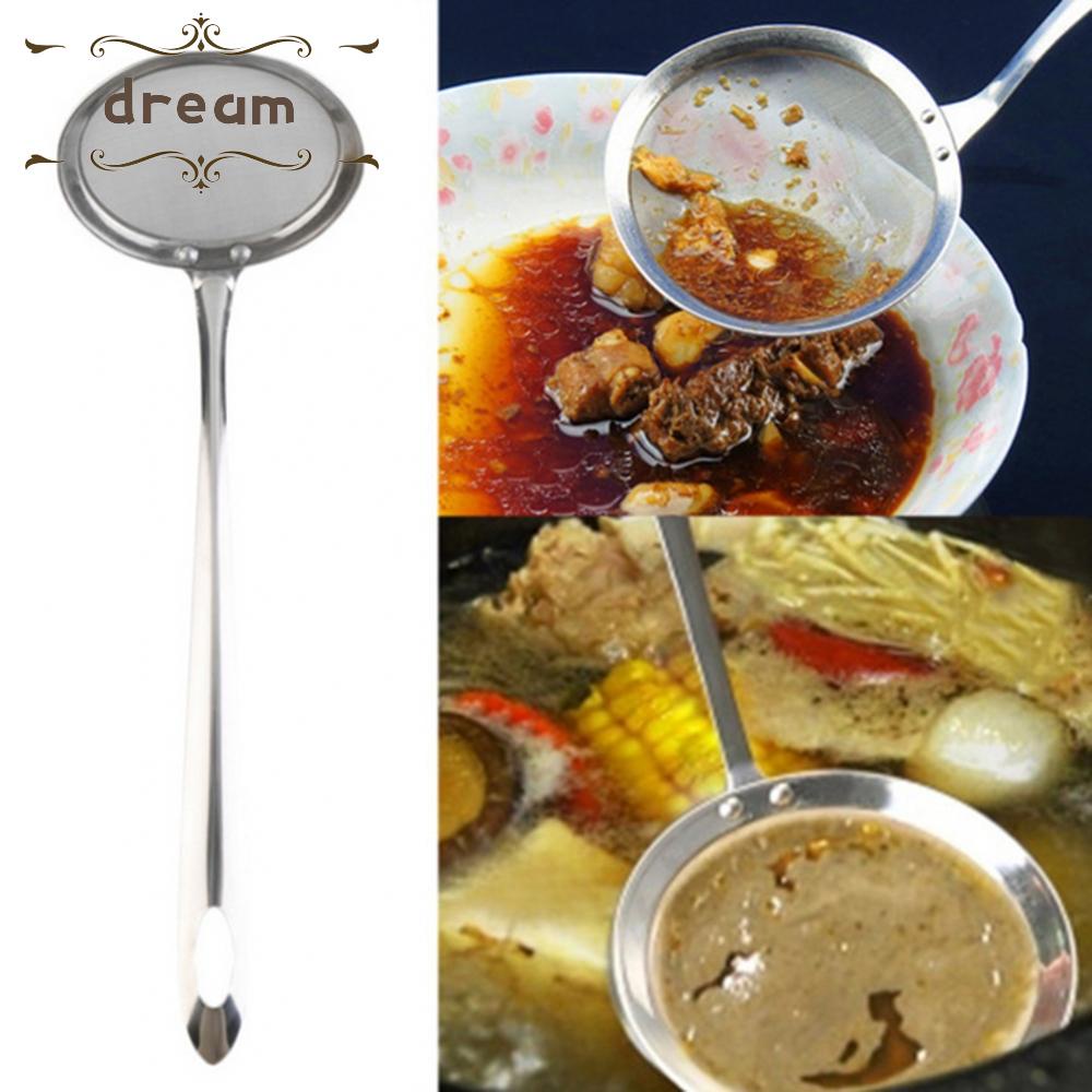 【DREAMLIFE】Colander Spoon Net Scoop Cooking Kitchen Stainless Steel Useful Portable