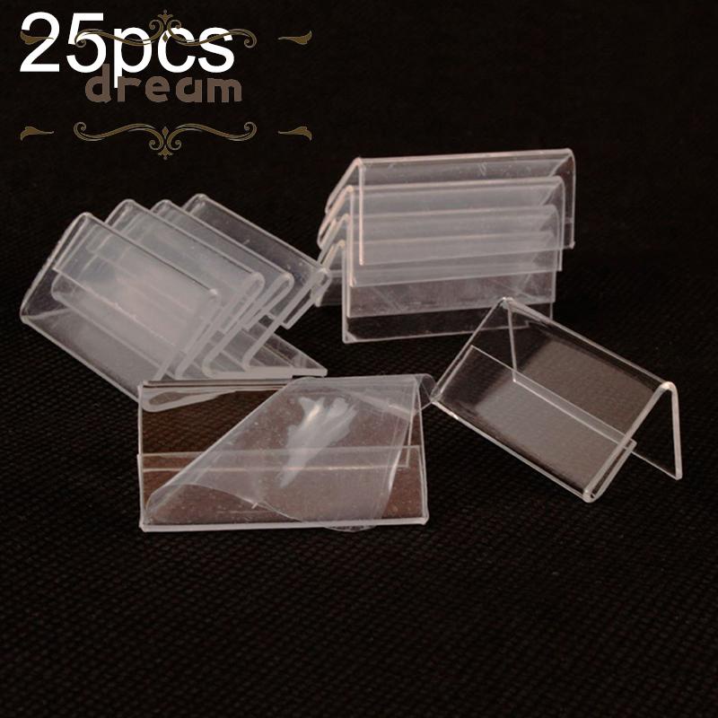 【DREAMLIFE】Price Tag Stand Transparent Accessories Mini Sign Display Holder Card Label