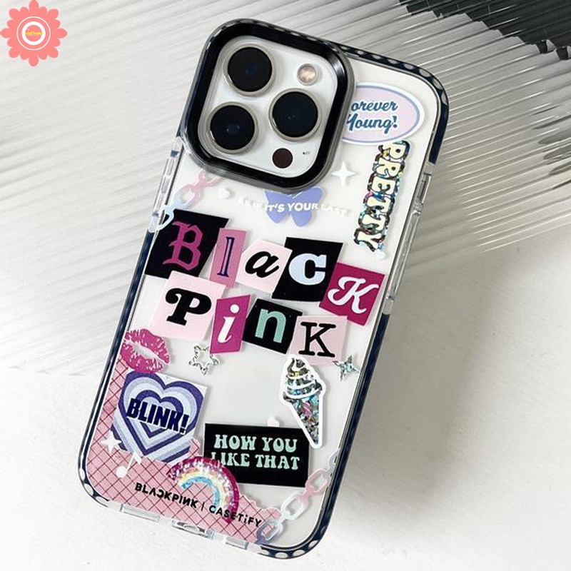 Blackpink Ốp Điện Thoại Dẻo Họa Tiết Chú Chó / Bướm / Trái Tim Cho IPhone 11 13 14 12 Pro Max XR X XS Max 7 8 Plus 14 13 Pro