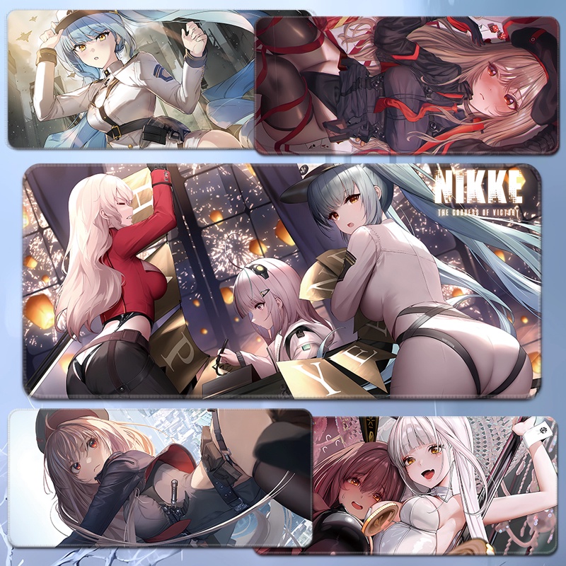 NIKKE: The Goddess of Victory Mouse Pad NIKKE Emma Oversized Labi Locked Edge Marianne Table Mat Wollomb Perimeter