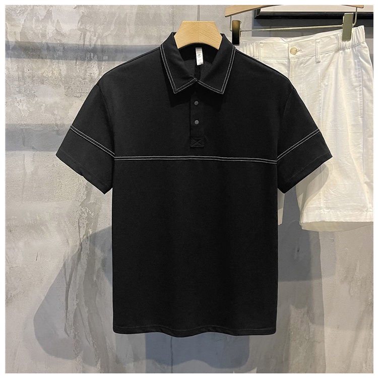Áo Thun Polo Ngắn Tay Form Rộng Phong Cách Đường Phố Thời Trang Mùa Hè Dành Cho Nam