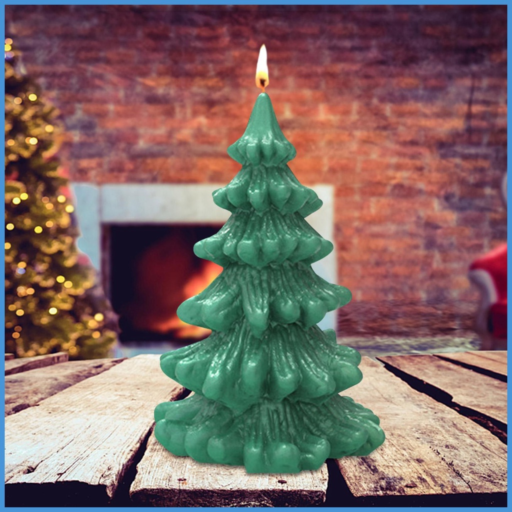 Khuôn Silicone Làm Nến Hình Cây Thông Giáng Sinh DIY