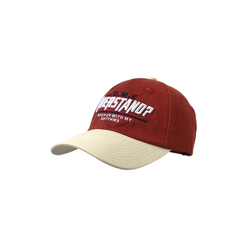 Mũ Lưỡi Trai Thể Thao Che Nắng Mềm Mại Thêu Họa Tiết Màu Tương Phản Kiểu Retro Thời Trang Xuân Hè Cho Các Cặp Đôi