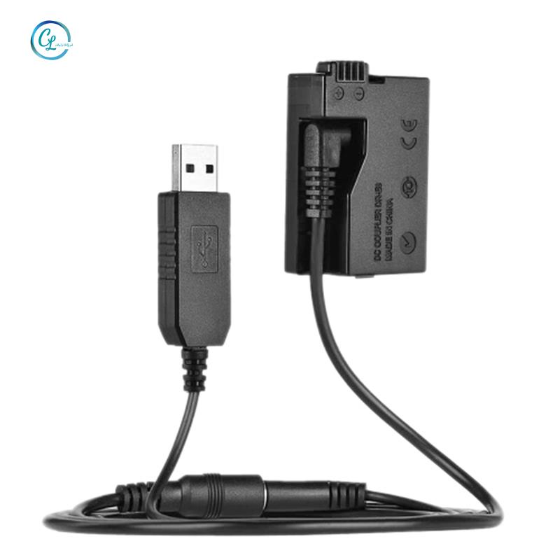 Pin Sạc Dự Phòng DR-E8 Với Cáp Chuyển Đổi LP-E8 Cho Máy Ảnh Canon EOS 550D 600D 650D 700D DSLR
